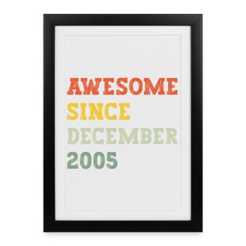 2005 December Birthday Gift - Framed poster (27 × 37 cm) - black - Front