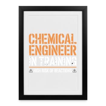 Clothing for proud engineers for lovers of - Framed poster (27 × 37 cm) - black - Front