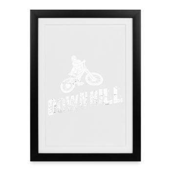 Downhill Mountain Bike - Framed poster (27 × 37 cm) - black - Front