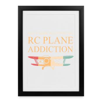 Model Airplane Model Airplane - Framed poster (27 × 37 cm) - black - Front