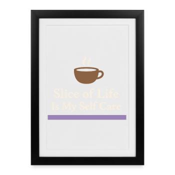 Introverti d’anime Weeb canapé - Affiche encadrée (27 × 37 cm) - noir - Devant