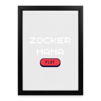 Gambler Mom - Framed poster (27 × 37 cm) - black - Front