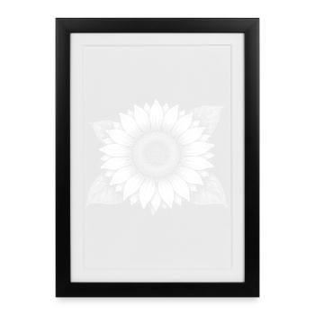 Magie des rayons de tournesol - Affiche encadrée (27 × 37 cm) - noir - Devant