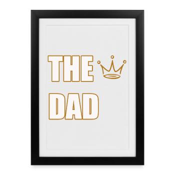 THE DAD – Bold & Classic Father Statement Design - Framed poster (27 × 37 cm) - black - Front