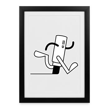 Mr. Marker - Framed poster (27 × 37 cm) - black - Front