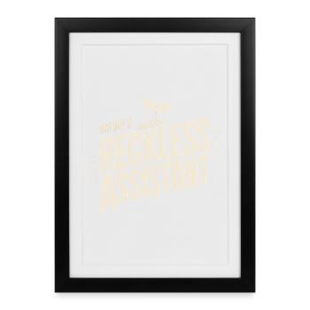 L’assistant imprudent de la nature - Affiche encadrée (27 × 37 cm) - noir - Devant