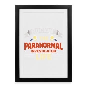 Rockin : La vie d’enquêteur paranormal - Affiche encadrée (27 × 37 cm) - noir - Devant
