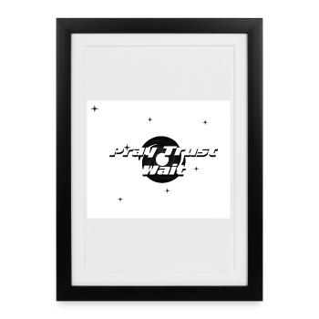 Priez, faites confiance et attendez - Affiche encadrée (27 × 37 cm) - noir - Devant