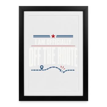 Facteur à la retraite Facteur à la retraite - Affiche encadrée (27 × 37 cm) - noir - Devant