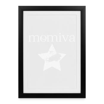 MOMIVA Star Vintage Mommy Diva - Empattement - Affiche encadrée (27 × 37 cm) - noir - Devant