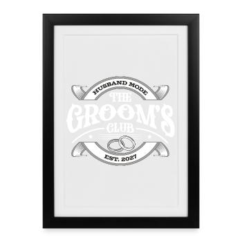 The Grooms Club - Framed poster (27 × 37 cm) - black - Front