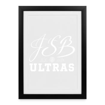 Johann Sebastian Bach - für alle Fans - Gerahmtes Poster (27 × 37 cm) - Schwarz - Vorne