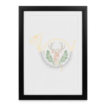 bugle - Framed poster (27 × 37 cm) - black - Front