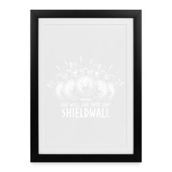 Shieldwall v2 - Framed poster (27 × 37 cm) - black - Front