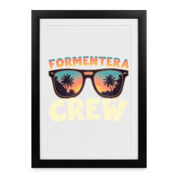 Équipe de Formentera - Affiche encadrée (27 × 37 cm) - noir - Devant