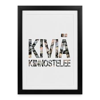 The stones are interested in - Framed poster (27 × 37 cm) - black - Front