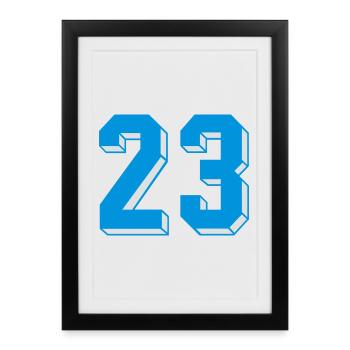 dreiundzwanzig - Framed poster (27 × 37 cm) - black - Front