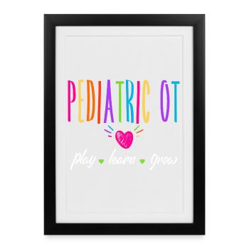 ergothérapie - Affiche encadrée (27 × 37 cm) - noir - Devant