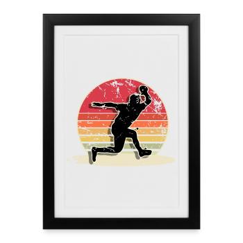 Table tennis - Framed poster (27 × 37 cm) - black - Front