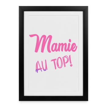 MAMIE - Affiche encadrée (27 × 37 cm) - noir - Devant