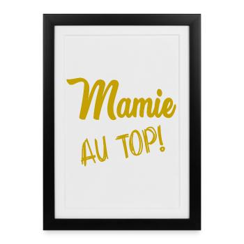 MAMIE - Affiche encadrée (27 × 37 cm) - noir - Devant