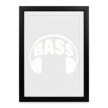 BASSE - Affiche encadrée (27 × 37 cm) - noir - Devant