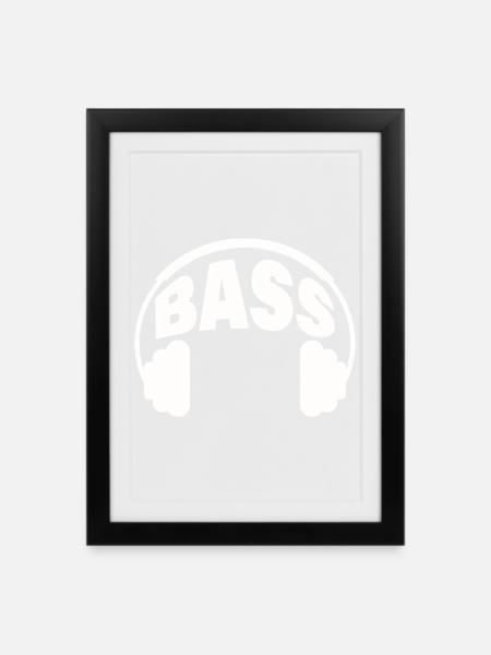 BASSE - Affiche encadrée (27 × 37 cm) - noir
