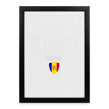 Originally from Andorra, born in Andorra - Framed poster (27 × 37 cm) - black - Front