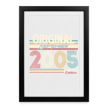 September 2005 Limited Original Graphic - Framed poster (27 × 37 cm) - black - Front
