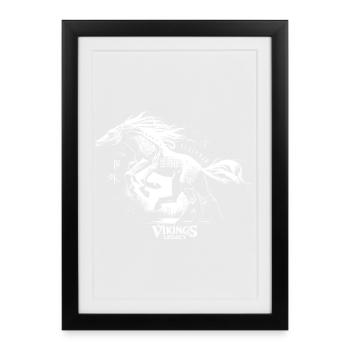 Sleipnir - Gerahmtes Poster (27 × 37 cm) - Schwarz - Vorne