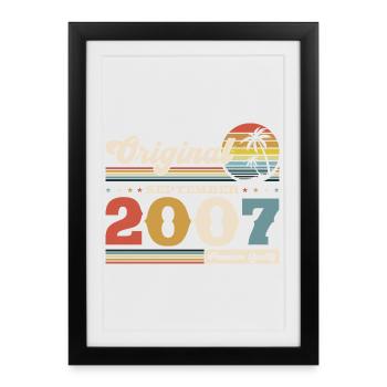18e anniversaire Original septembre 2007 - Affiche encadrée (27 × 37 cm) - noir - Devant