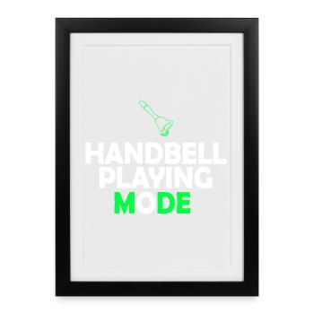 Choir Music Instrument Handbell Choir - Framed poster (27 × 37 cm) - black - Front