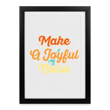 Choir Music Instrument Handbell Choir - Framed poster (27 × 37 cm) - black - Front