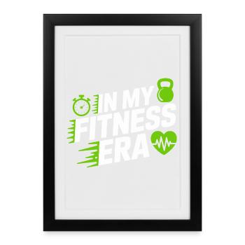 À mon époque de remise en forme musculation entraînement de motivation - Affiche encadrée (27 × 37 cm) - noir - Devant