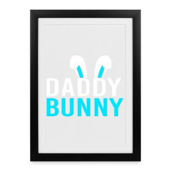 Révélation du sexe de Pâques de la future maman - Affiche encadrée (27 × 37 cm) - noir - Devant