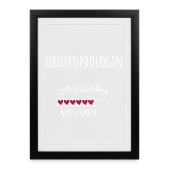 Ecotrophologist Ecotrophology Studies Profession - Framed poster (27 × 37 cm) - black - Front