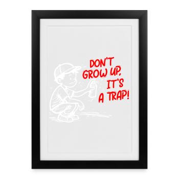 It's a trick - Framed poster (27 × 37 cm) - black - Front