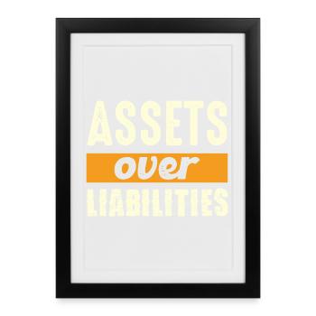 Actifs plutôt que passifs - Affiche encadrée (27 × 37 cm) - noir - Devant