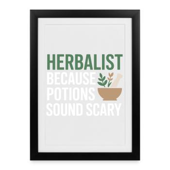 Certified Botanical Practitioner Clinical Gear  - Framed poster (27 × 37 cm) - black - Front