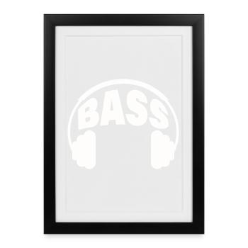 Basse - Affiche encadrée (27 × 37 cm) - noir - Devant