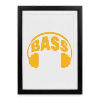 Basse - Affiche encadrée (27 × 37 cm) - noir - Devant