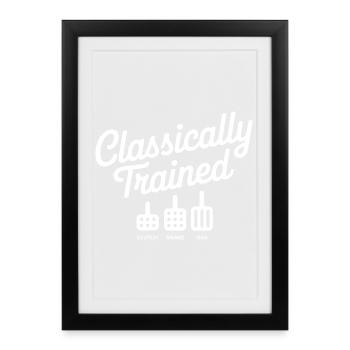 Classically Trained Petrolhead Car Mechanic - Framed poster (27 × 37 cm) - black - Front