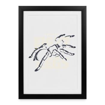 Propriétaire d’araignée Propriétaire de la Tarentule - Affiche encadrée (27 × 37 cm) - noir - Devant