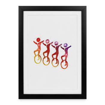 Unicycle | Unicycling Freestyle - Framed poster (27 × 37 cm) - black - Front