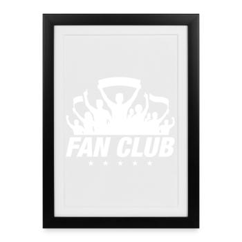 Fan Club Silhouette - Framed poster (27 × 37 cm) - black - Front