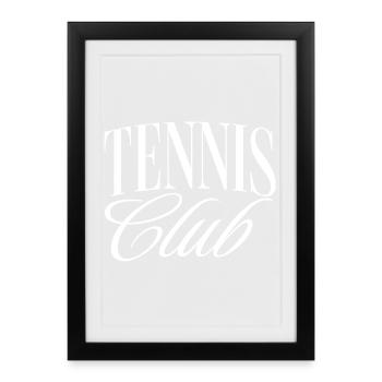 Tennis Club - Affiche encadrée (27 × 37 cm) - noir - Devant