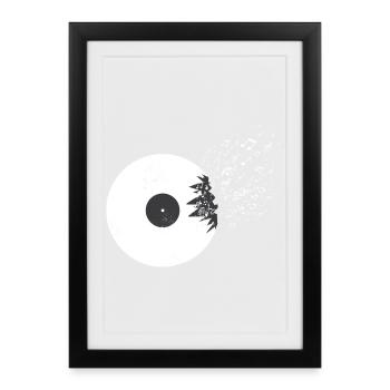 Vinyle - Affiche encadrée (27 × 37 cm) - noir - Devant
