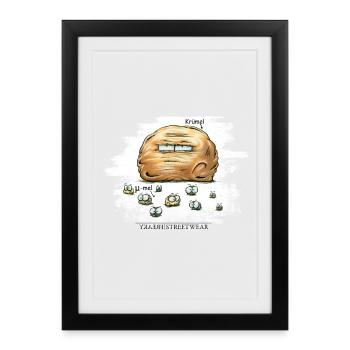 µ-mel - Gerahmtes Poster (27 × 37 cm) - Schwarz - Vorne