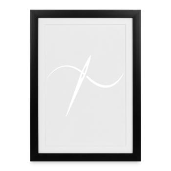 Knitting Sewing Crochet - Framed poster (27 × 37 cm) - black - Front