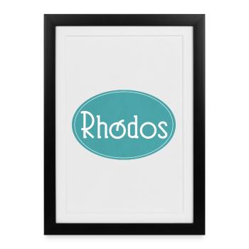 Rhodes - Framed poster (27 × 37 cm) - black - Front